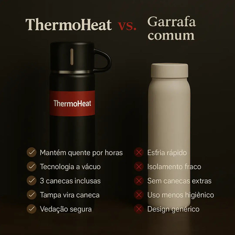 ThermoHeat Pro - Garrafa Térmica 500ml - [Saúde com Estilo]