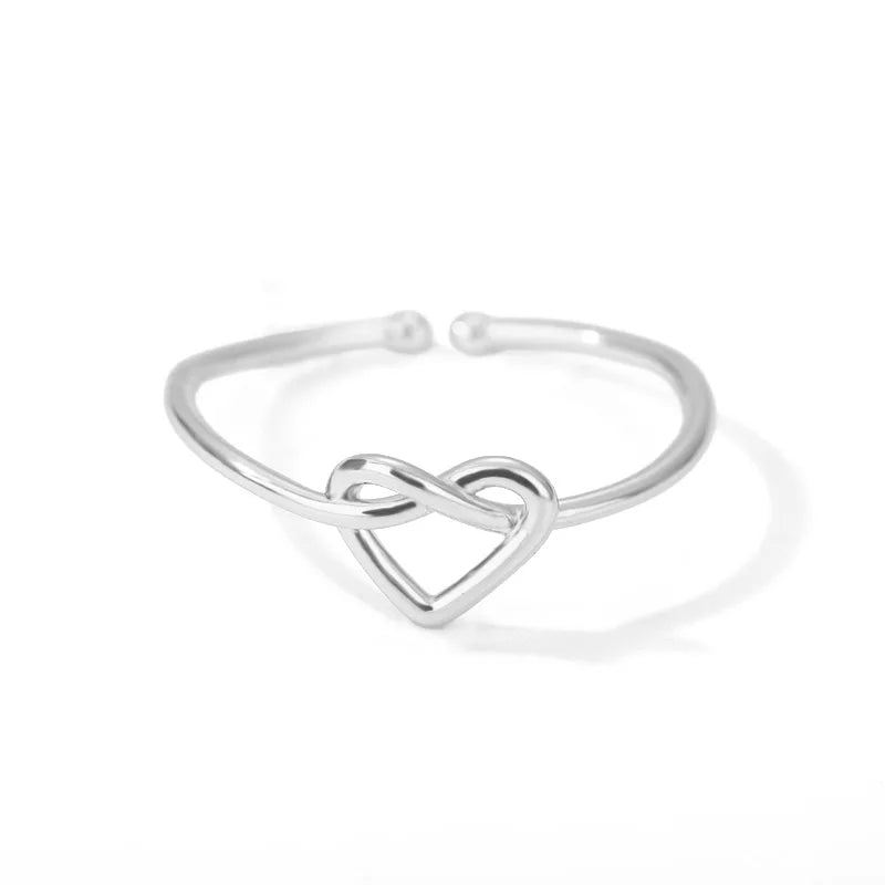 Anel Ajustável Coração Infinito Luxe - Luvin™ - [Delicado e Elegante]