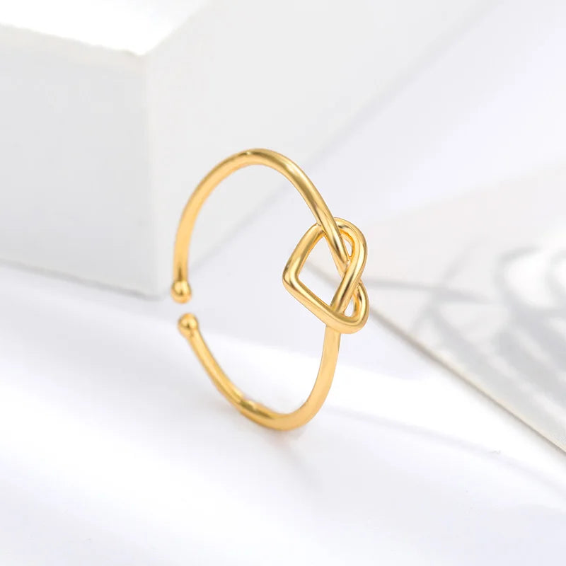Anel Ajustável Coração Infinito Luxe - Luvin™ - [Delicado e Elegante]