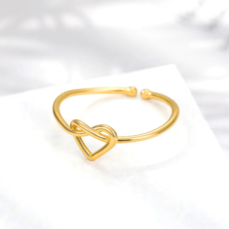 Anel Ajustável Coração Infinito Luxe - Luvin™ - [Delicado e Elegante]