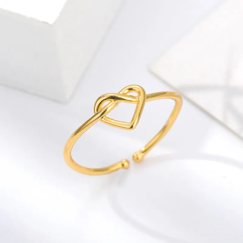 Anel Ajustável Coração Infinito Luxe - Luvin™ - [Delicado e Elegante]
