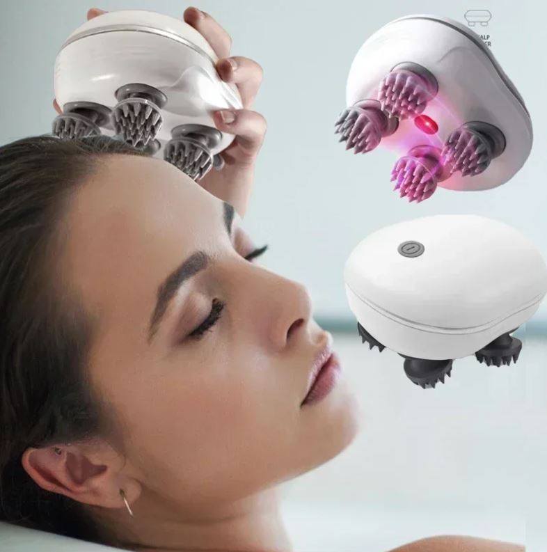 Massageador Elétrico para Couro Cabeludo - Renova HairPro - [Revitalize e Relaxe]