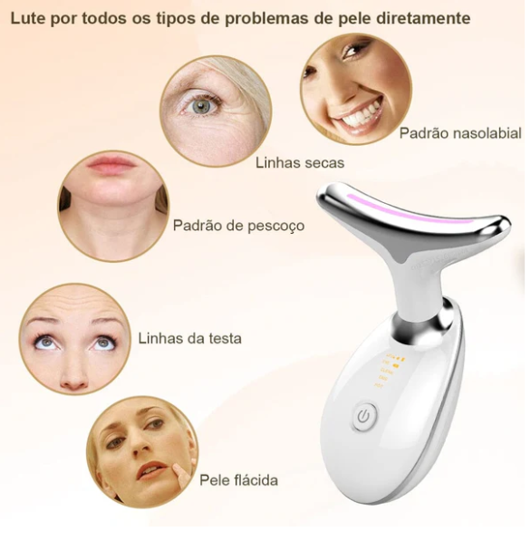 Rejuvenescedor para rosto + pescoço + colo - GlowPro Led 2.0 - [Cuidando com Carinho]