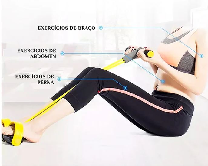 Elástico de Treino Caseiro - Moviflex - [Movimento Fácil e Versátil]