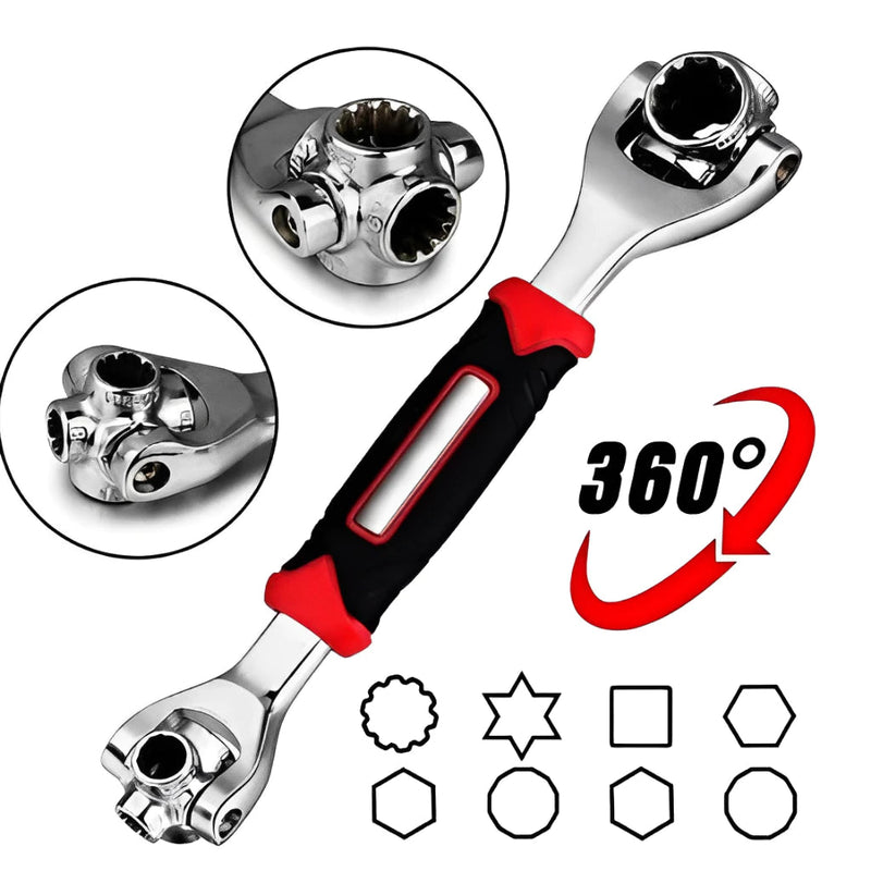Chave Universal em Aço Carbono 48 em 1 - PowerGrip™ - [Praticidade e Robustes]