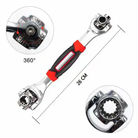 Chave Universal em Aço Carbono 48 em 1 - PowerGrip™ - [Praticidade e Robustes]