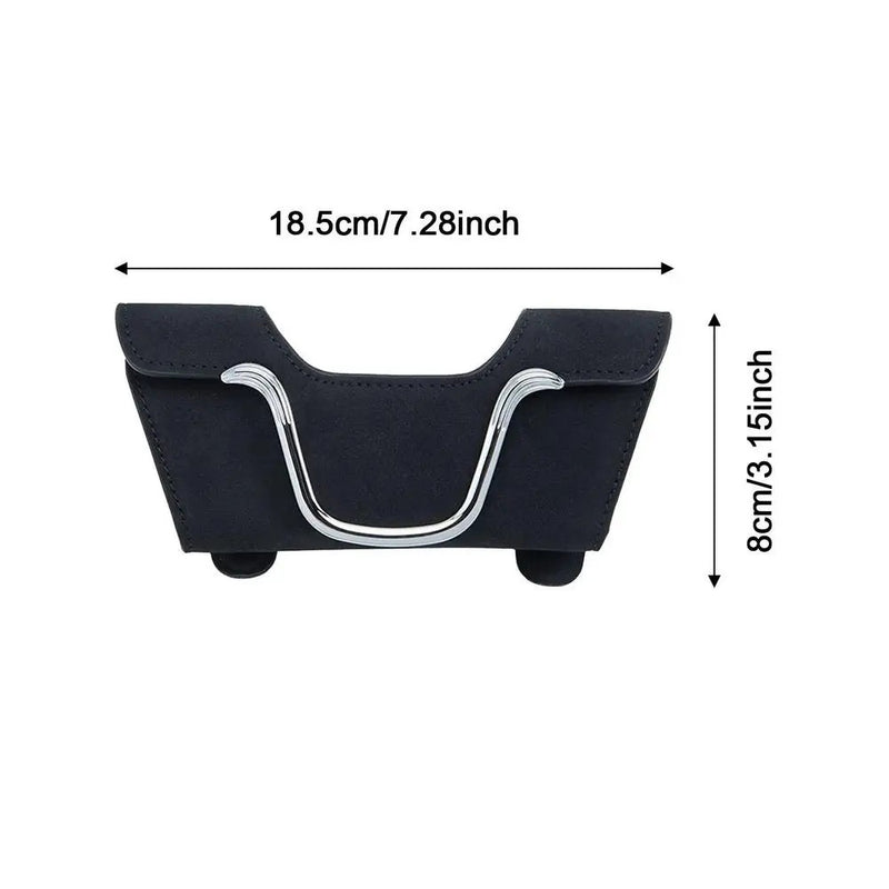 Porta Óculos Automotivo com Aba Magnética  LuxHold™ [Sofisticação e Segurança]