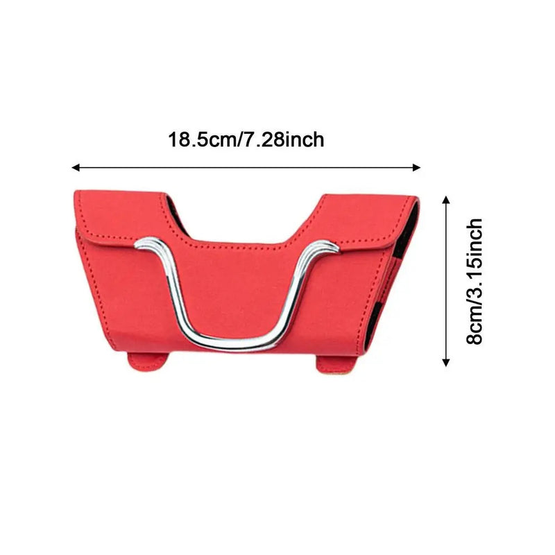 Porta Óculos Automotivo com Aba Magnética  LuxHold™ [Sofisticação e Segurança]